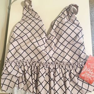 Kortni Jeane V-neck Swim Top